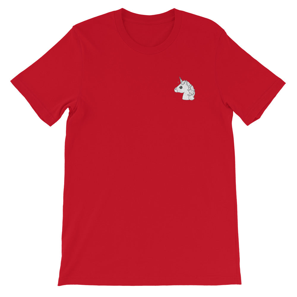 T-shirt Tête de Licorne emoji Brodé - monde-licorne