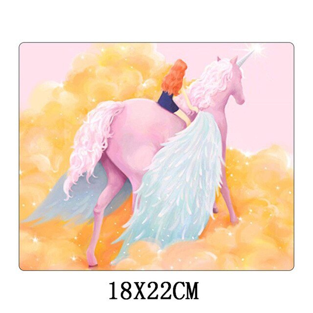 Tapis de Souris Licorne "Fille"