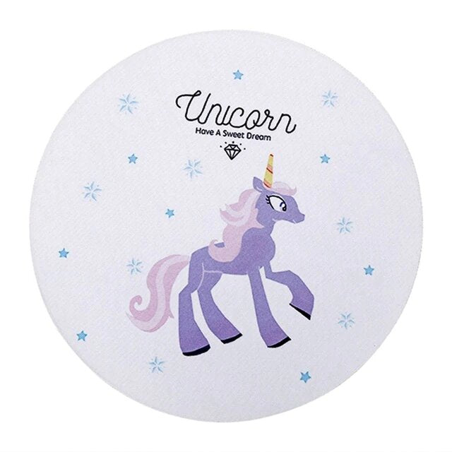 tapis de souris blanc unicorn