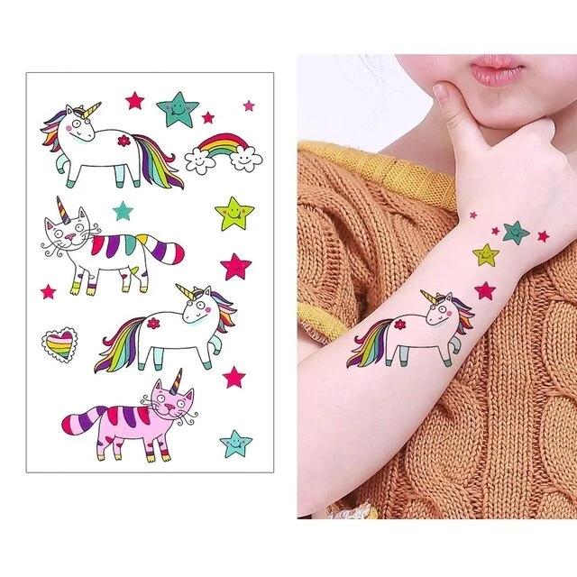 des-tatouages-ephemere-licorne-humour