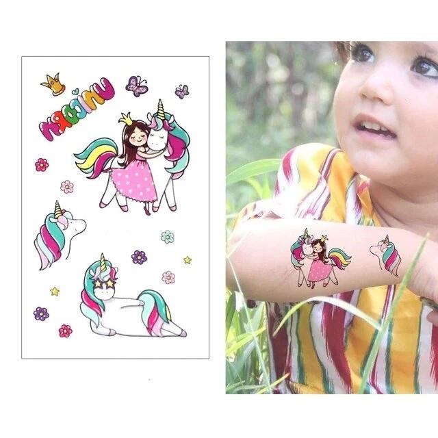 tatouage-princesse-licorne-temporaire