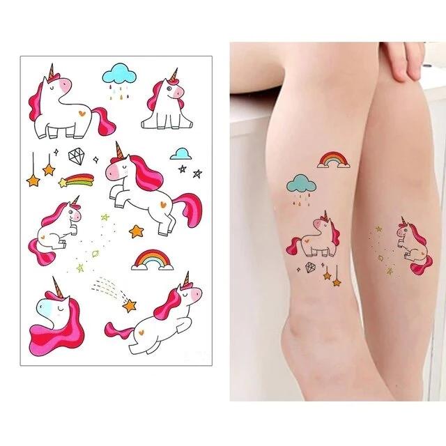 tatouage temporaire licorne