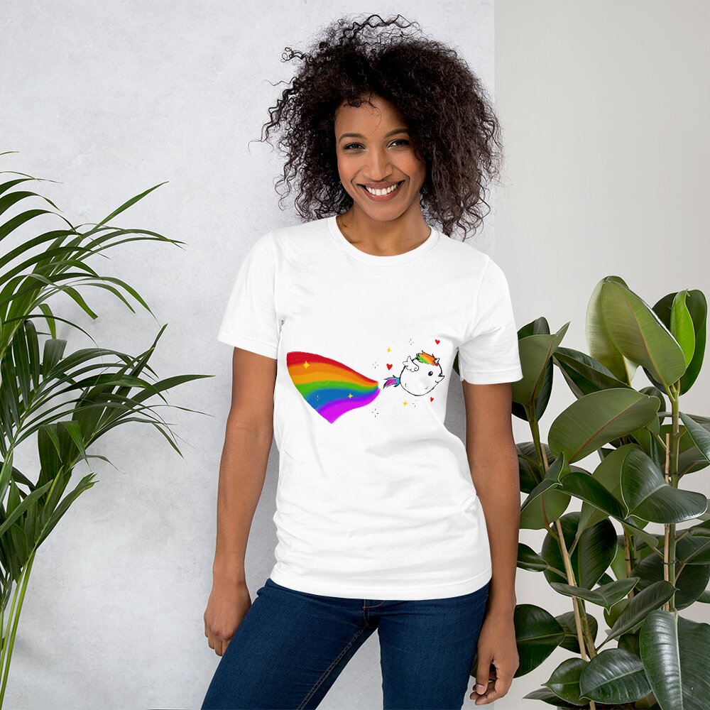 T-shirt Licorne Arc en Ciel - monde-licorne