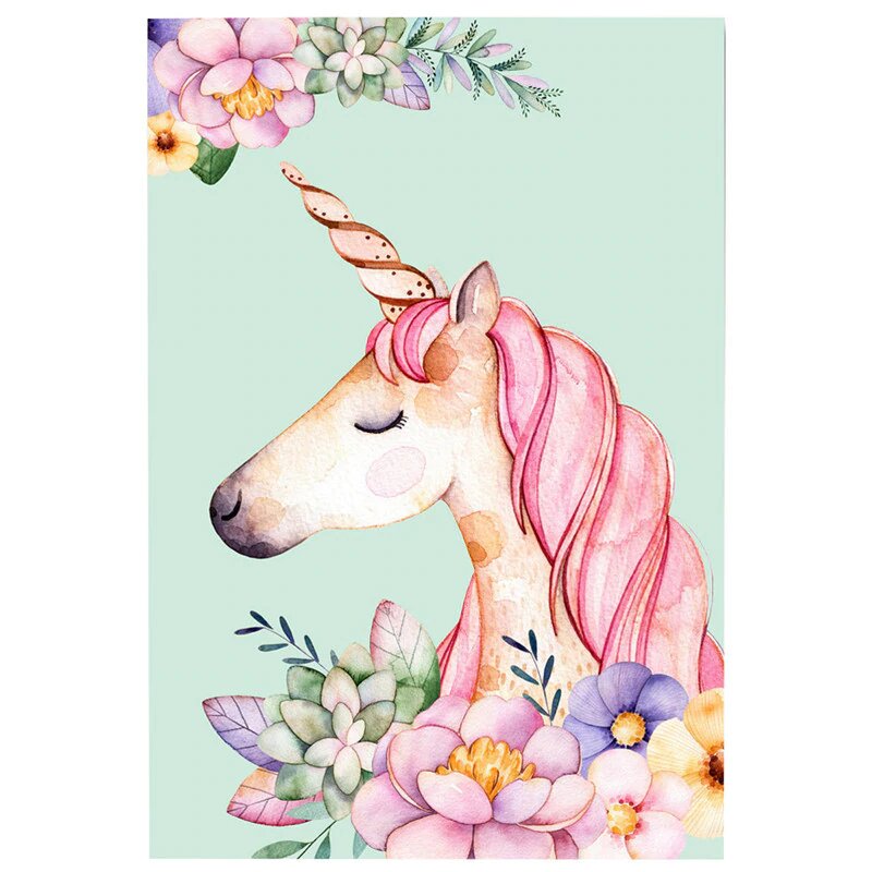 Toile Tête de Licorne - monde-licorne