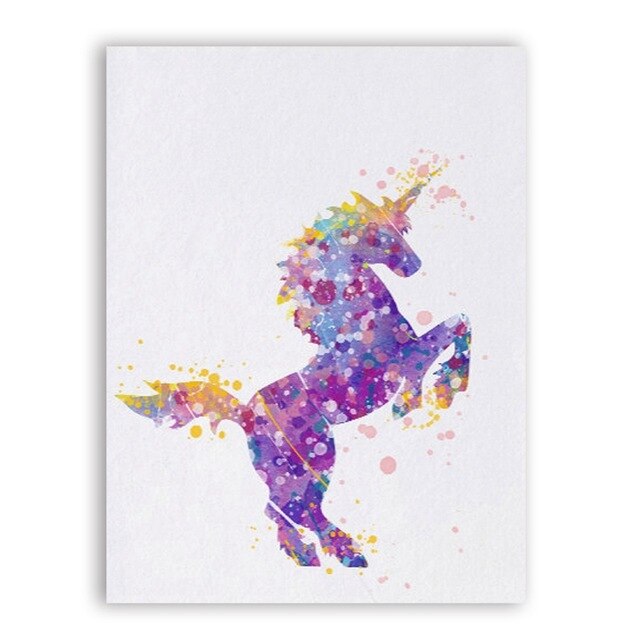 Toile Licorne Chambre