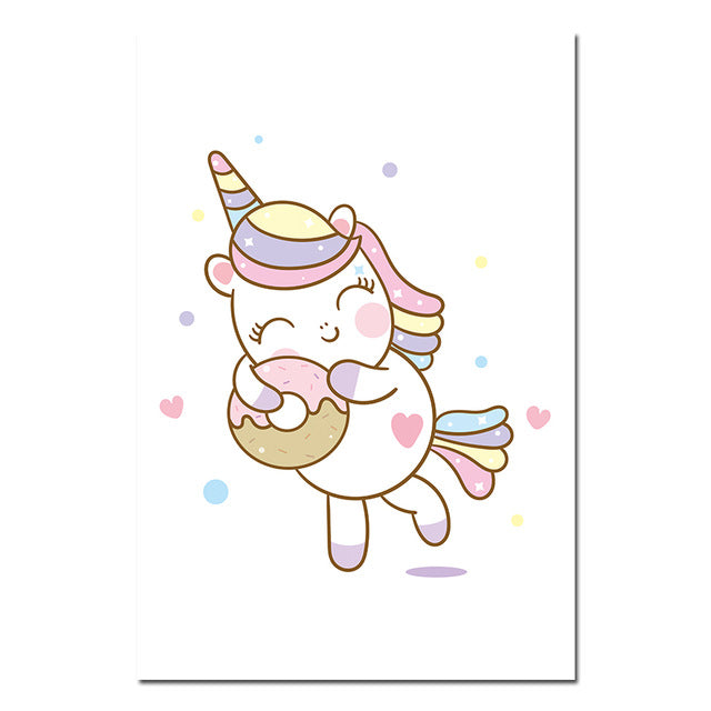 Toile Licorne Donut