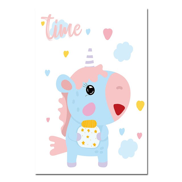 Toile Licorne Chambre Bébé