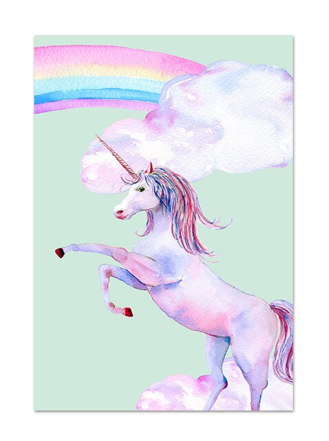 Toile Licorne Ciel
