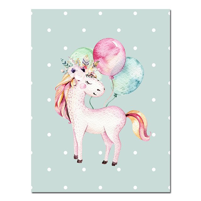 Toile Licorne Enfant