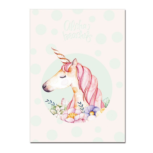 toile d interieure licorne