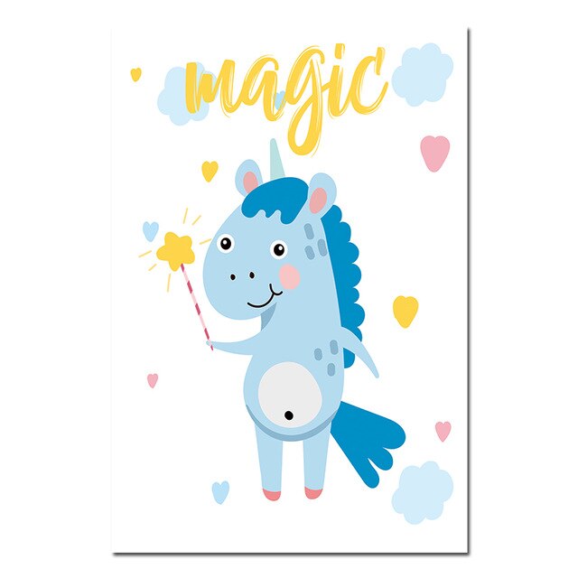Toile Licorne Magique