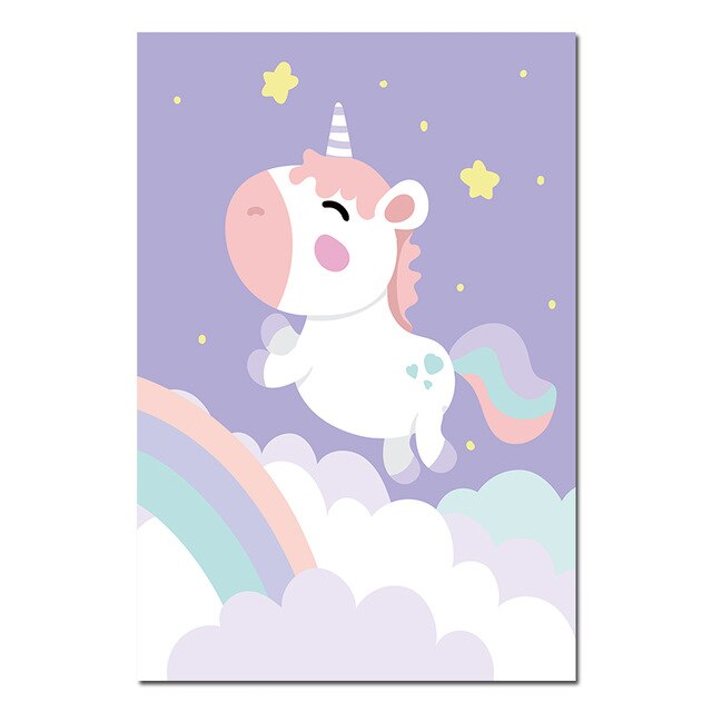 affiche avec licorne