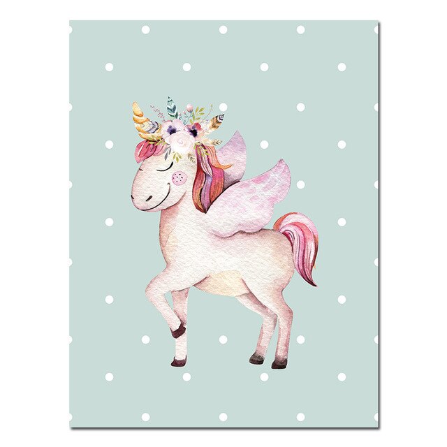 Toile Reine Licorne
