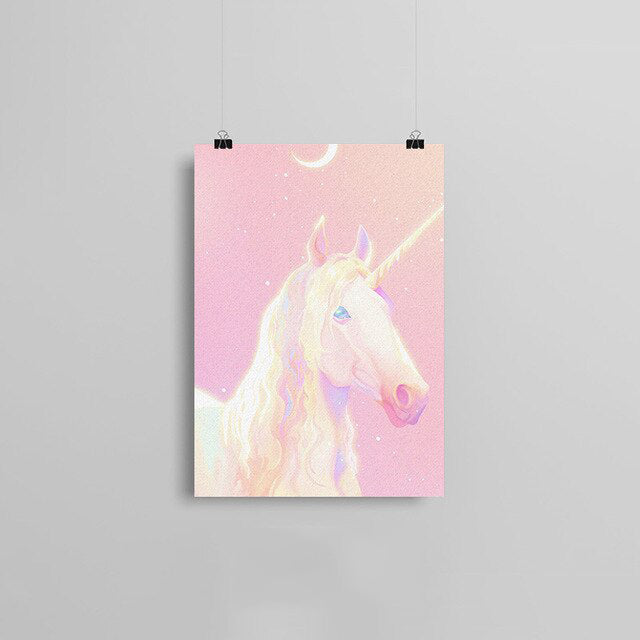 Toile Tête Licorne