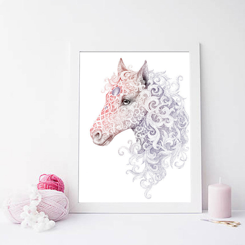Toile Portrait Licorne