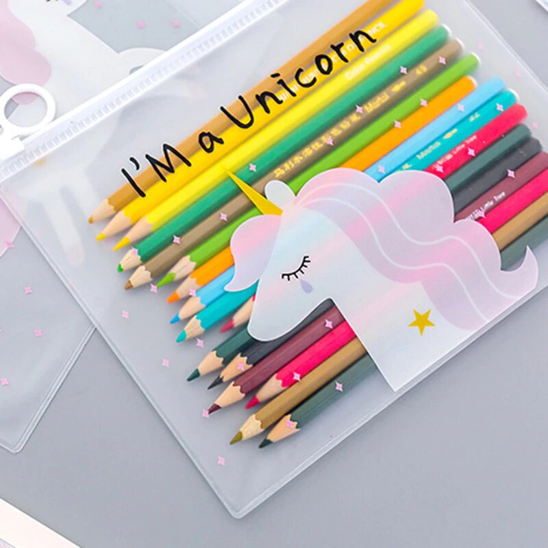 Trousse Transparente Licorne - monde-licorne