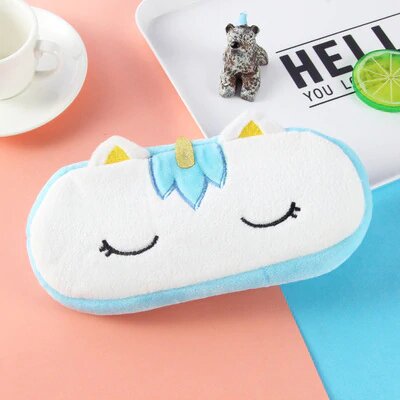 trousse licorne couleur bleu