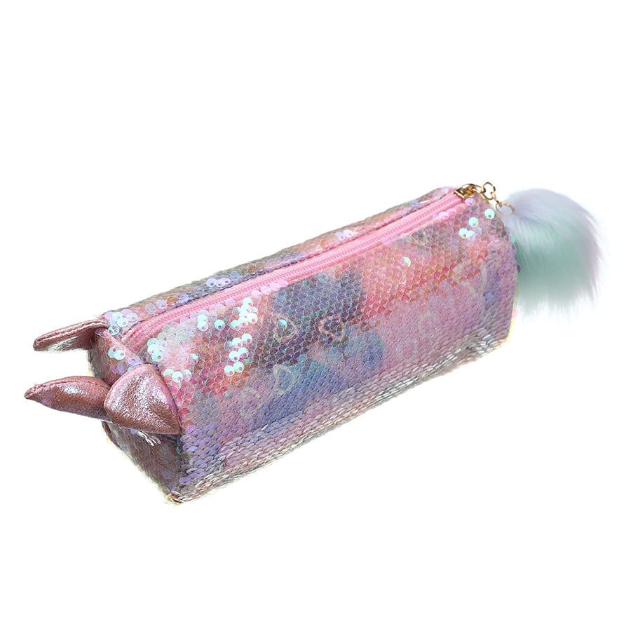 trousse sirene licorne rose