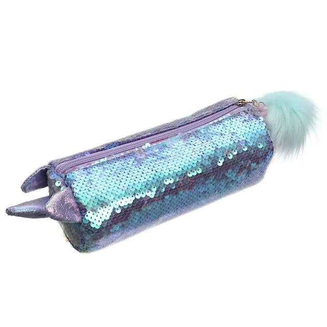 trousse sirene licorne violette