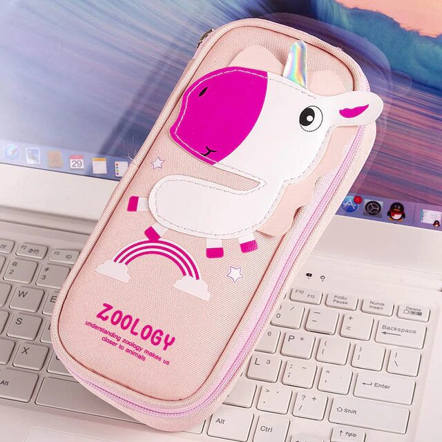 une trousse licorne scolaire pour enfant