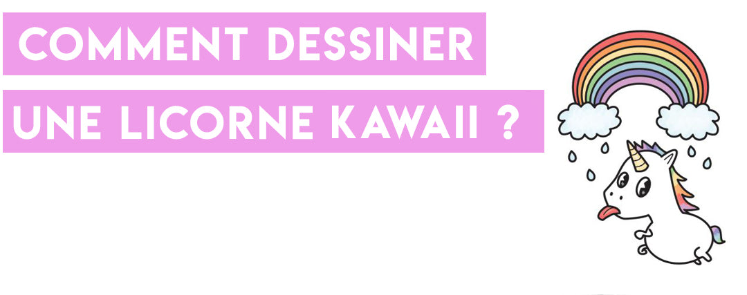 comment faire un dessin d une licorne kawaii