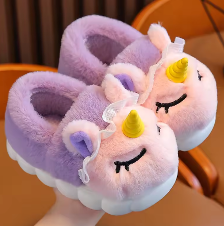 pantoufles enfant licorne