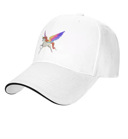Casquette licorne adulte blanc
