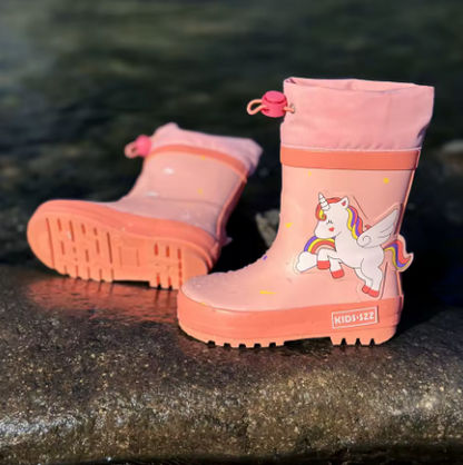 bottes de pluie licorne rose pour fille  rose
