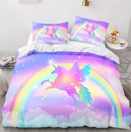 housse de couette royaume de licorne 220x240