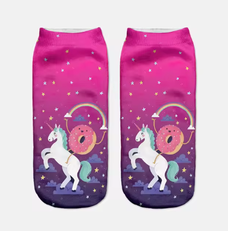 chaussette licorne kawaii adulte