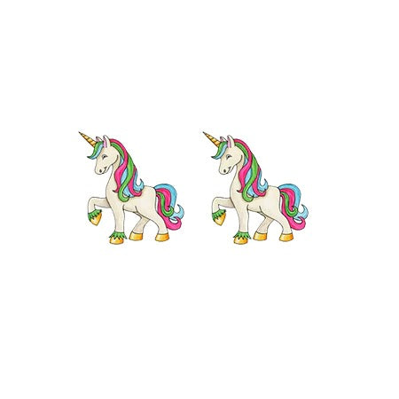 Boucles d'Oreilles Emblème Licorne