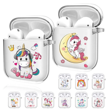 meilleurs etuis airpods licorne silicone