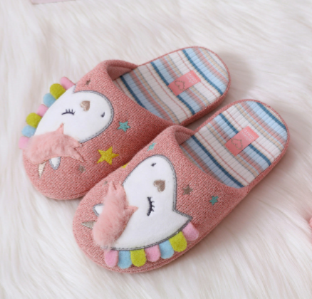 pantoufles souples licorne