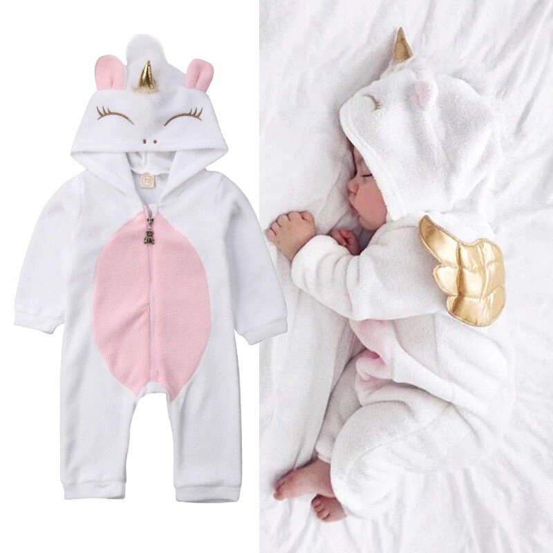 pyjama licorne blanc pour bébé