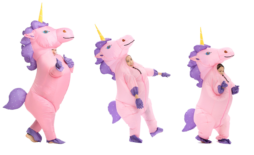licorne adulte gonflable pour carnaval