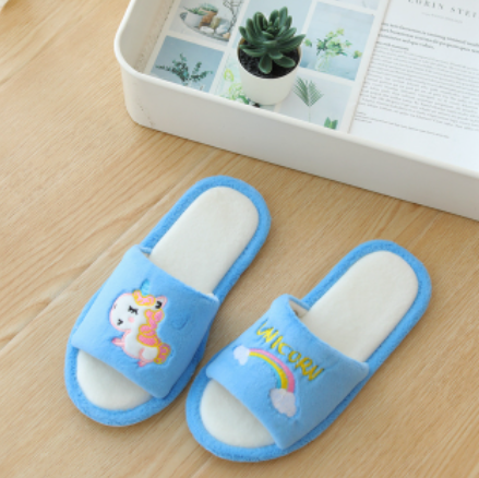 chaussons claquettes licorne