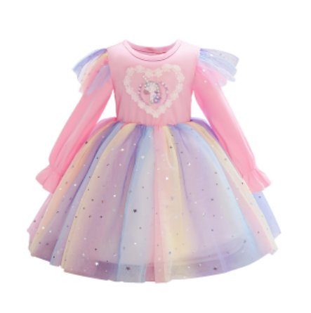 Princesse bonbons robe pour fille sucette Prium carnaval fête vêtements  enfants Cosplay fantaisie arc-en-ciel licorne Costume tenues 3-10Y 