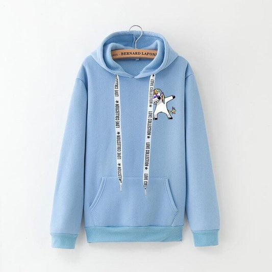 Sweat Bleu Dab Licorne - monde-licorne