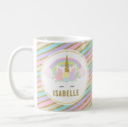 tasse licorne prenom