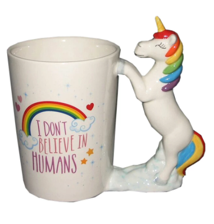 tasse avec anse licorne