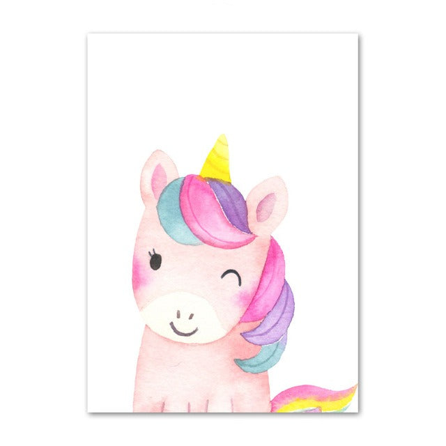 toile licorne pour fillette