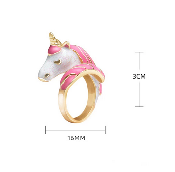 bague licorne taille universelle