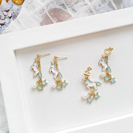 Boucle D'oreille Licorne "Pan" - monde-licorne