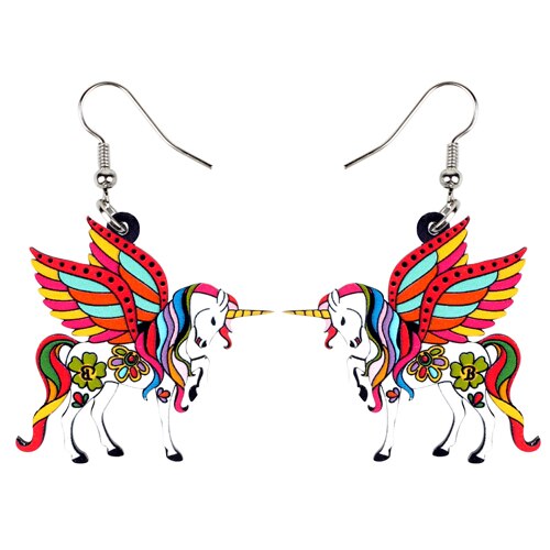 boucles d oreilles licorne boheme