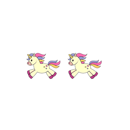 Boucles d'Oreilles Licorne Flash