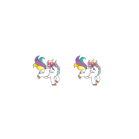 Boucles d'Oreilles Licorne Joueuse