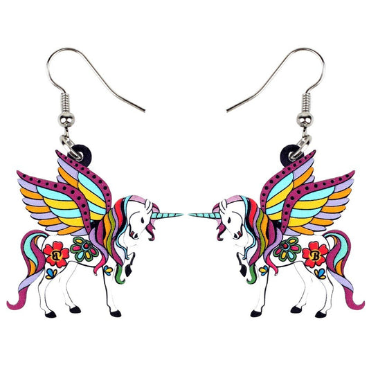Boucles d'Oreilles Licorne Pégase