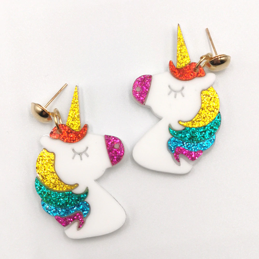 Boucles d'Oreilles Reine Licorne