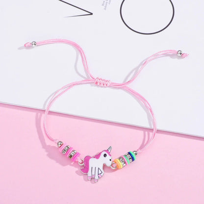 bracelet licorne rose pour fille