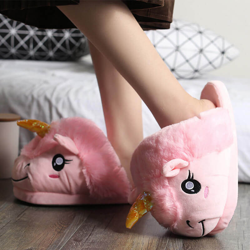 Chaussons licorne filles